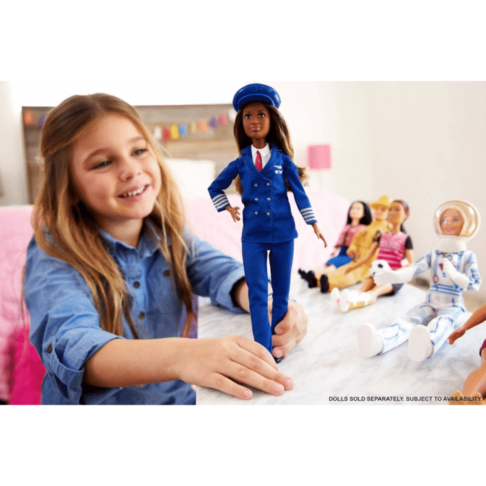 Barbie Barbie Métiers pilote brune portant un unif – Image 3