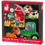 Coffret 4 Puzzles 3D Ferme