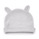 BABYJEM NEWBORN BABY HAT WITH EARS / GREY