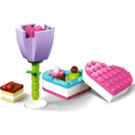 Lego friends chocolate box & flower
