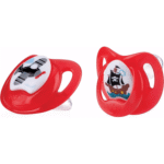 Lot de 2 tétines imprimées, rouge 6-36mois  Nuby