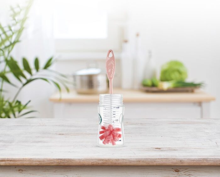 BABYJEM SPONGE BOTTLE CLEANING BRUSH PINK – Image 3
