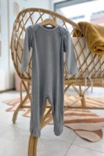 Grenouillère bambou -gris 9-12mois – Image 3