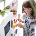 Cuisine en bois  Blanc/Rouge – Image 4