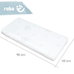 Matelas pour bébé Blanc 45x90x5,5cm – Image 4