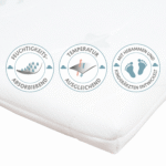 Matelas pour bébé Blanc 45x90x5,5cm – Image 2