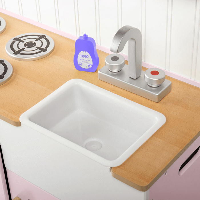 Cuisine en bois Wooden  Country -rose – Image 4