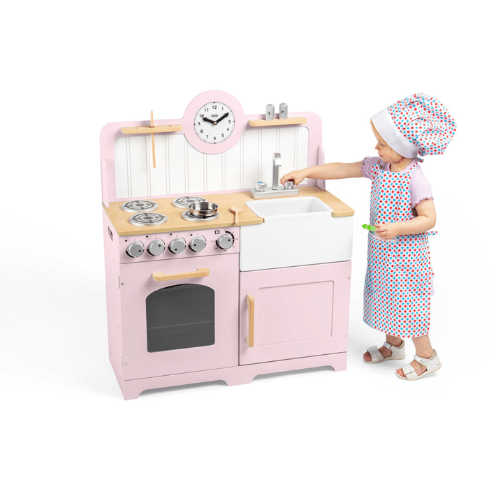 Cuisine en bois Wooden  Country -rose – Image 6