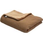 COUVERTURE TRICOT chocolat  - 75*100CM