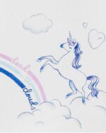Pyjama 4 pièces licorne 100 % coton ajusté 24mois – Image 2