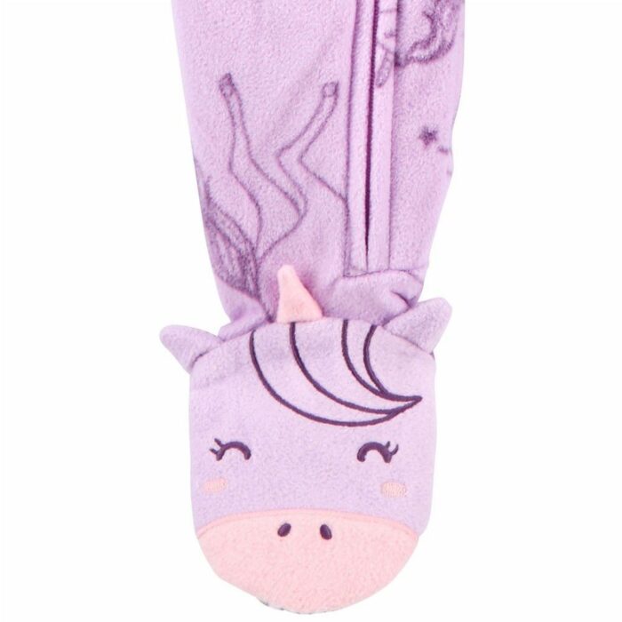 Pyjama 1 pièce en molleton licorne pour bébé 12mois – Image 2