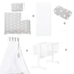 Set berceau complet avec parure40x90cm Blanc 'Litt – Image 8