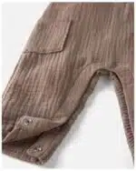 Salopette Courte En Gaze De Coton Biologique 24mois – Image 3