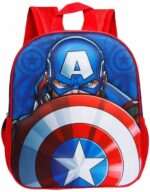 Cartable 2 Poches Captain America 3D