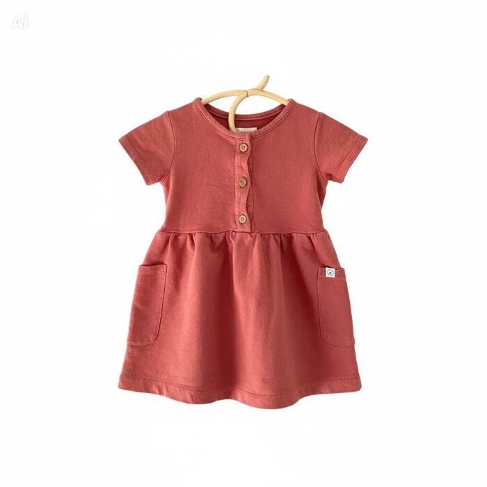 Robe en tissu éponge biologique 18mois – Image 2
