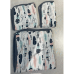 3 Serviettes de Maison - Feathers Pattern - Little – Image 2