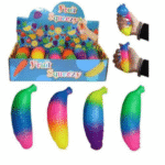 Squeeze Banana 13cm assorted in display (12)