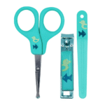 Pack Manucure Nûby : Ciseaux, Coupe-ongle, Lime 0m