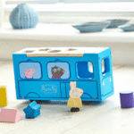 Peppa pig Autobus scolaire en bois 16x25cm – Image 2