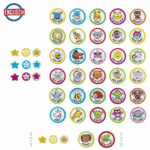 Trendhaus Glitter Stickers English 320 pieces 11x14.5cm in display (16) – Image 2