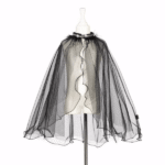 Cape noire pailletée 5-7 ANS