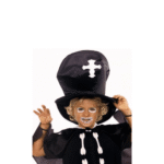 Chapeau Gardien de Manoir Noir-Taille Unique