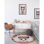 Tapis Floral Panda 120 x 120 cm x 1 cm – Image 3