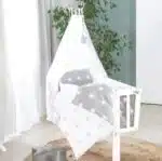 Set berceau complet avec parure40x90cm Blanc 'Litt – Image 3