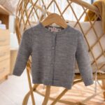 BONPOINT - Cardiganen coton  gris -6mois