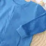 Grenouillère SOFIA en maille Bleu -12mois
