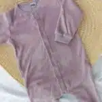 Grenouillère SOFIA en maille Bleu -6mois