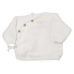 Brassière maille Blanc 0-1 mois