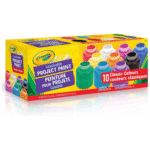 Crayola-10 pots de peinture lavable