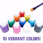 Crayola-10 pots de peinture lavable – Image 3