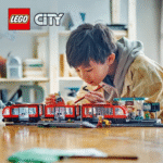 Lego City Le tramway et la station du centre-ville 60423 – Image 5