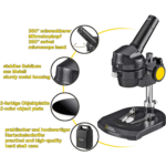 BRESSER-NATIONAL GEOGRAPHIC-Microscope à lumière incidente 20x-noir-9119100 – Image 4