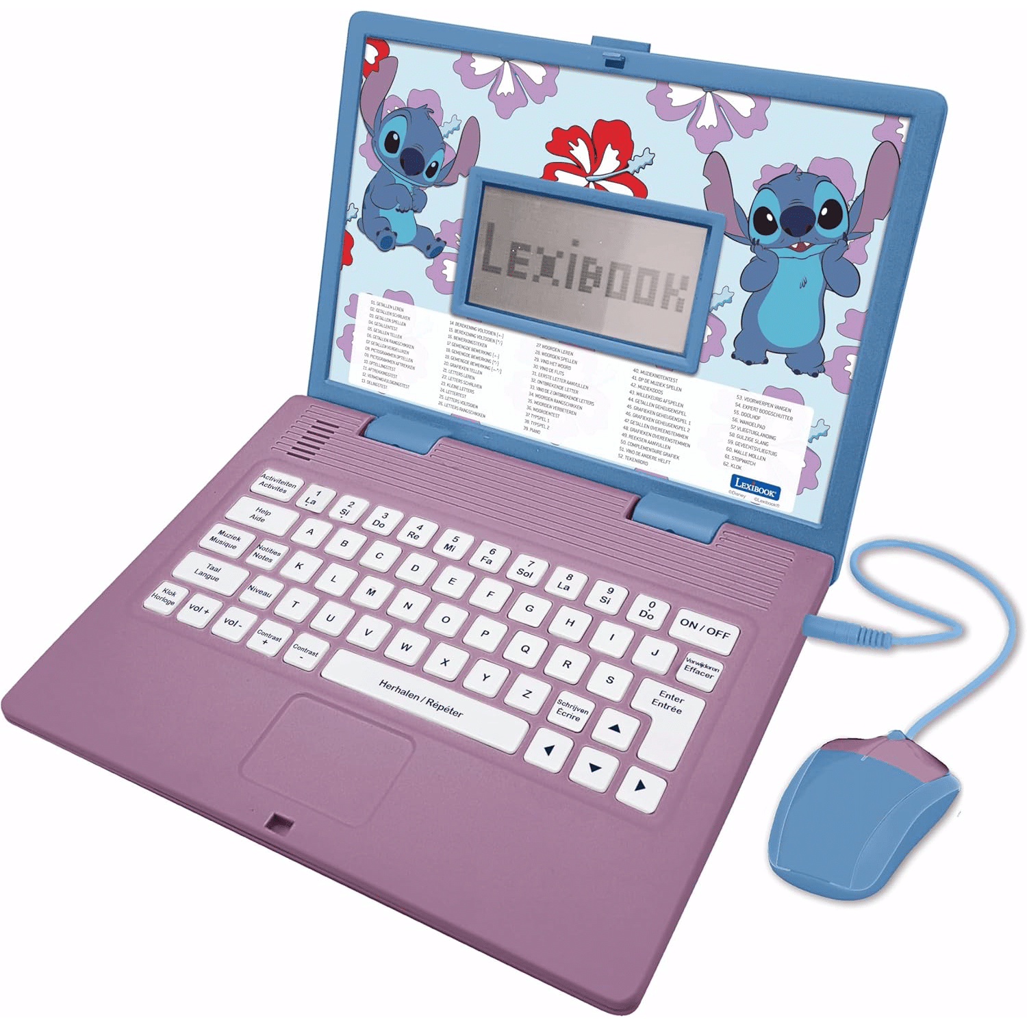 Image_Editor-39 Lexibook-Ordinateur éducatif bilingue 5" - Disney Stitch – Image 1