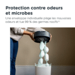 Starter pack poubelle à couches Twist & Click Blanc + 12 recharges - TOMMEE TIPPEE – Image 5