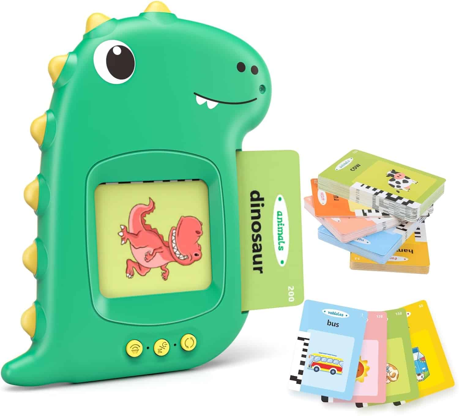 61m2TyzdZkL._AC_SL1500_ Cartes flash parlante dinosaur – Image 1