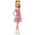 Barbie Fashionistas 205–Poupée Queue De Cheval, Robe À Fleurs