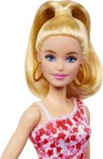 Barbie Fashionistas 205–Poupée Queue De Cheval, Robe À Fleurs – Image 3