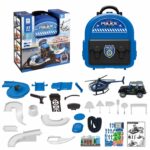 Garage back-pack play set, 37pcs, incld one metal car & plane-660-A332