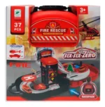 Garage back-pack play set, 37pcs, incld one metal car & plane-660-A333 – Image 4