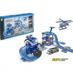 Parking Set with 3 die-cast cars+1 plane-660-A95