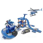 Parking Set with 3 die-cast cars+1 plane-660-A95 – Image 3