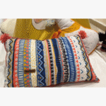 coussin rectangulaire multicolore – Image 2