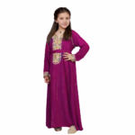 caftan avec ceinture pour fille 8 ans