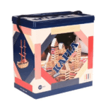 Kapla Baril 120 planchettes Rouge,Rose,Bleu Foncé