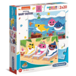 Baby Shark -puzzle Supercolor 2x20 Pieces