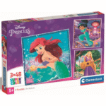 Puzzle Super Color Square Disney Princess, 3x48pcs
